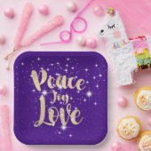 星に愛する平和の喜び ペーパープレート (パーティー)
