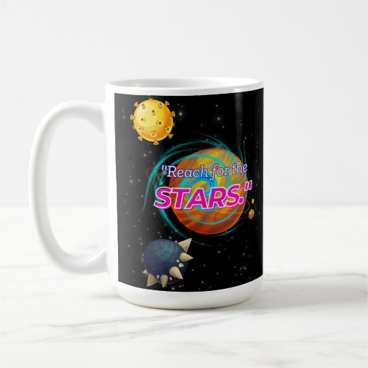 星に手を伸ばして コーヒーマグカップ (左)