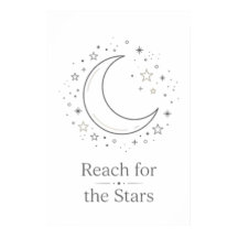 星に手を伸ばして 月の美しいポスター