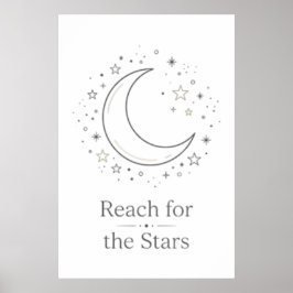 星に手を伸ばして 月の美しいポスター ポスター