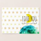 星に手を伸ばし、月と背中を愛 箔カード (内部)