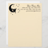 星に手を伸ばすレター用紙 レターヘッド (正面/裏面)