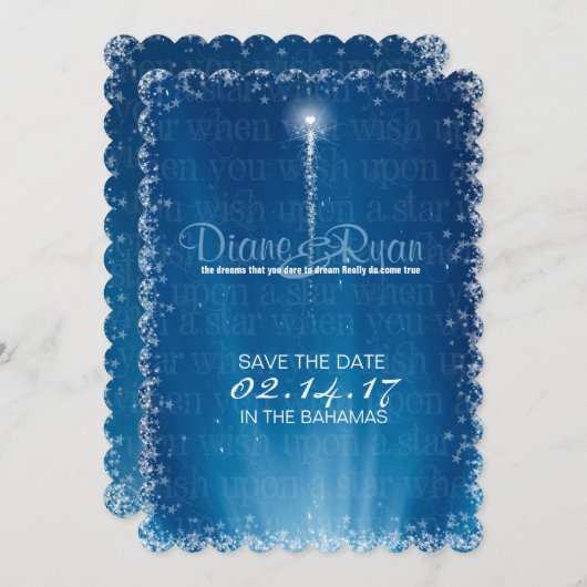 星に日付を保存することを願う セーブザデート (正面/裏面)