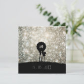 星に書かれたウェディング招待状 招待状 (スタンド正面)