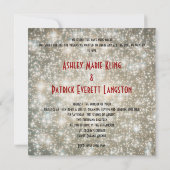 星に書かれたウェディング招待状 招待状 (裏面)