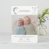 星に書かれた双子の誕生発表 招待状 (スタンド正面)