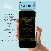 星に書かれた特別な日をお知らせします セーブ・ザ・デート 招待状