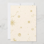 星に書かれた特別な日をお知らせします セーブ・ザ・デート 招待状 (裏面)