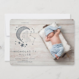 星に書かれた誕生星座のお知らせ 招待状