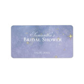 星に書かれた ブライダルシャワー ラベル (正面)