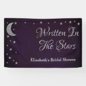 星に書かれた ブライダルシャワー 横断幕 (横)