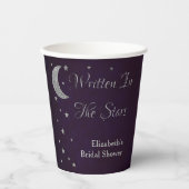 星に書かれた ブライダルシャワー 紙コップ (正面)