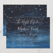 星に書かれた、夜の前の、リハーサル 案内状 (正面/裏面)