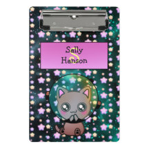 星に浮かぶ宇宙のかわいい猫