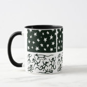 星に満ちた夜の下の踊りのラット マグカップ (左)