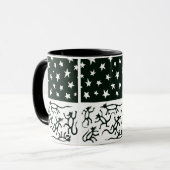 星に満ちた夜の下の踊りのラット マグカップ (正面左)
