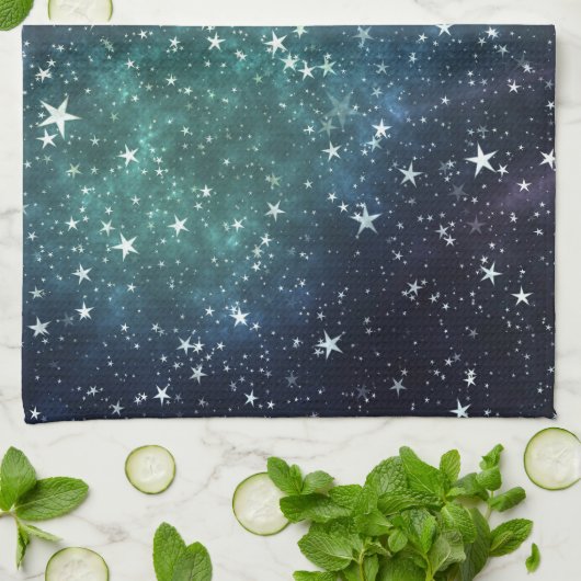 星に満ちた夜 キッチンタオル (折り畳み)