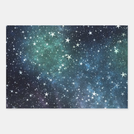 星に満ちた夜 ラッピングペーパーシート (正面)