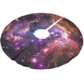 星に満ちた小さいMagellanic雲のウィングチップ ブラッシュドポリエステルツリースカート (アングル)