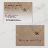 星に満ちた日のプロフィールカードテンプレート 名刺 (正面/裏面)