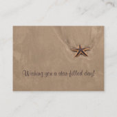 星に満ちた日のプロフィールカードテンプレート 名刺 (裏面)