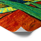 星に照らされた夜空 ポスター (角)