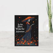 星に私たちの先祖の姿を見る 死者の日 カード (正面)