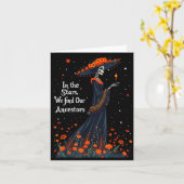 星に私たちの先祖の姿を見る 死者の日 カード (黄色い花)