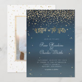 星に誓うウェディング招待状 案内状 (正面/裏面)