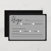 星に誓うウェディング　レスポンスカード 出欠カード (正面/裏面)