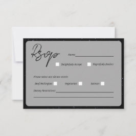 星に誓うウェディング　レスポンスカード 出欠カード