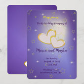 星に誓うウェディング・招待状 招待状 (正面/裏面)