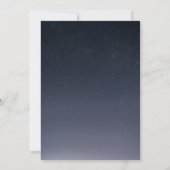 星に願いを 夜空のウェディング 招待状 (裏面)