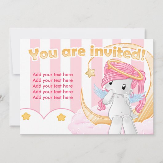 星に願いを 招待状 (正面)