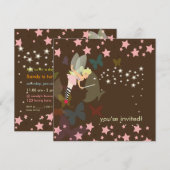 星に願いを!. 誕生日パーティー 招待状 (正面/裏面)