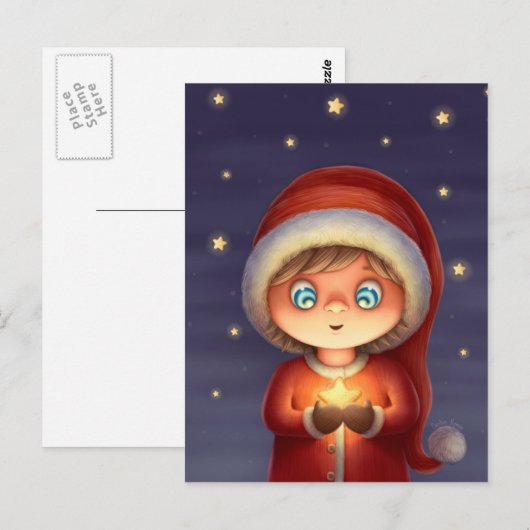 星に願い事 ポストカード (正面/裏面)