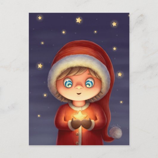 星に願い事 ポストカード (正面)