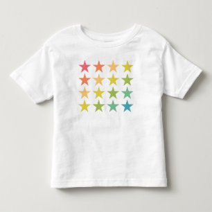 星に願い – カラフル Rainbow Star T-Shirt トドラーTシャツ