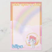 星に願い 便箋 (正面)