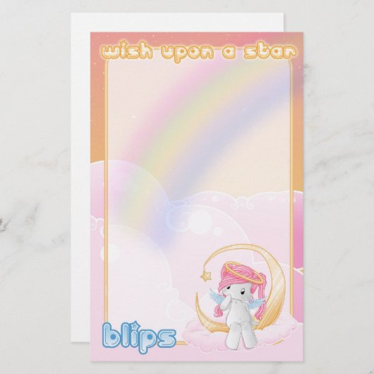 星に願い 便箋 (正面/裏面)