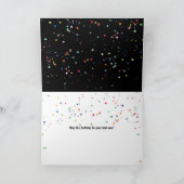 星のあるネオンの誕生日 カード (内部)