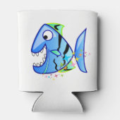 星のあるブルートロピカルピラニア 缶クーラー (裏面)