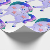 星のあるユニコーン ラッピングペーパー (角)