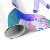 星のあるユニコーン ラッピングペーパー (ロールコーナー)