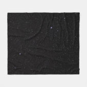 星のある夜空 フリースブランケット (正面(横))