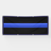 星のある大きな薄い青い縁ど線 横断幕 (横)