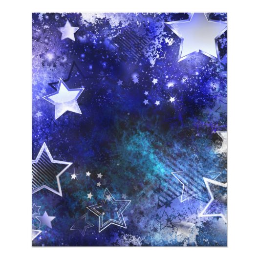 星のある宇宙の背景 フォトプリント            (正面)