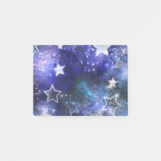 星のある宇宙の背景 ポストイット (正面)