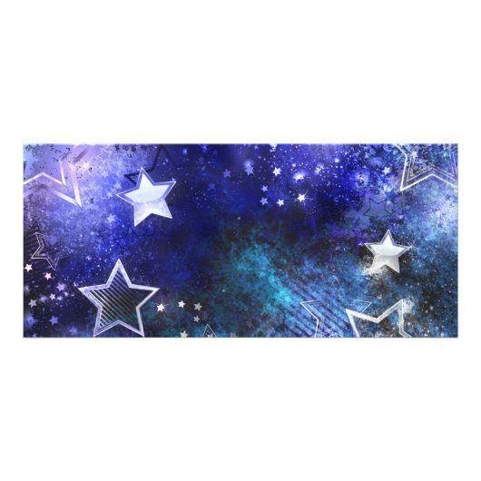 星のある宇宙の背景 ラックカード (正面)