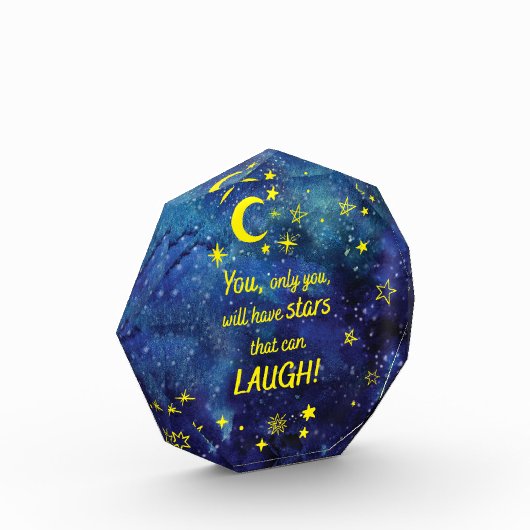 星のある小さなプリンス引用文 フォトブロック (左)